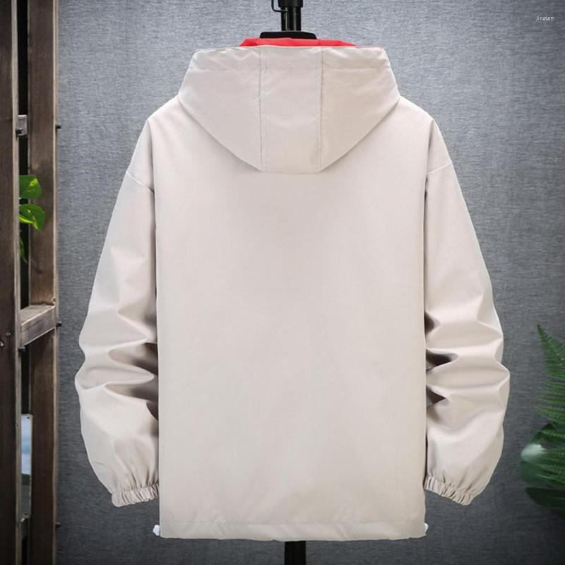 Men's Jackets Stylish Baseball Jacket Long Sleeve Streetwear Ins Style Elastic Cuff Zipper Closure Bomber Overcoat, Beige
Men's Jackets Stylish Baseball Jacket Long Sleeve Streetwear Ins Style Elastic Cuff Zipper Closure Bomber Overcoat, Beige