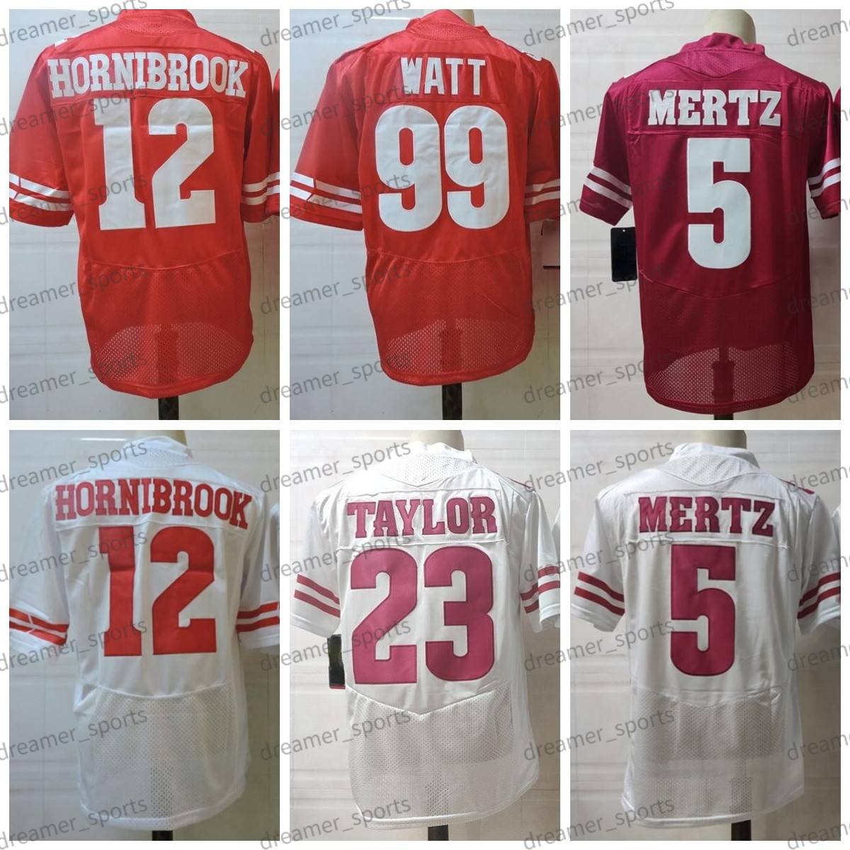 NCAA 12 Hornibrook Football Jersey 5 Mertz Jonathan Taylor 99 Watt White Red Wisconsin College Football Jerseys Mens Stitched, Men jersey
NCAA 12 Hornibrook Football Jersey 5 Mertz Jonathan Taylor 99 Watt White Red Wisconsin College Football Jerseys Mens Stitched, Men jersey