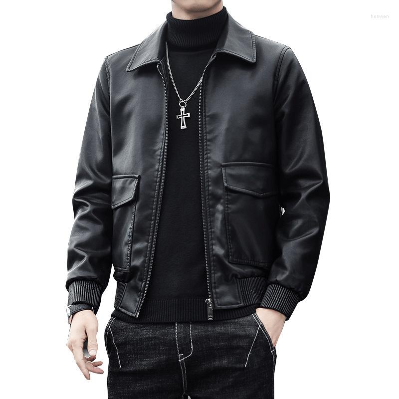 Men's Jackets Men Jacket Leather Zipper All-match Loose Pu Harbour Wind Locomotive Youth Fashion Clothing Trend Casual Hansome Slim Fit Coat, Black
Men's Jackets Men Jacket Leather Zipper All-match Loose Pu Harbour Wind Locomotive Youth Fashion Clothing Trend Casual Hansome Slim Fit Coat, Black