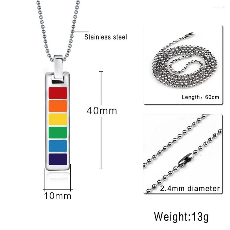 Pendant Necklaces Rectangle Gay Pride Rainbow Necklace Transgender Transexual Jewelry
Pendant Necklaces Rectangle Gay Pride Rainbow Necklace Transgender Transexual Jewelry