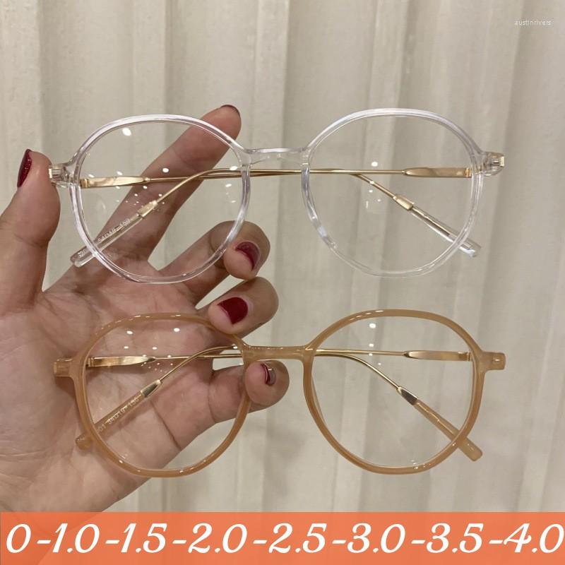 Sunglasses Fashion Round Finished Myopia Glasses Men Women Luxury Computer Prescription Eyewear Classic Ladies Clear Near Sight
Sunglasses Fashion Round Finished Myopia Glasses Men Women Luxury Computer Prescription Eyewear Classic Ladies Clear Near Sight