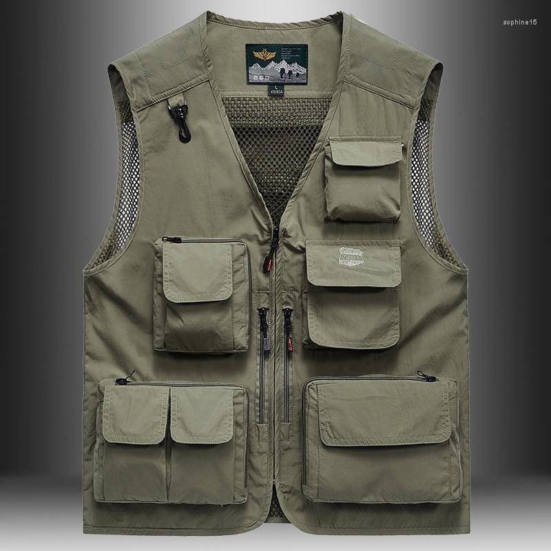 Men's Vests 2022 Team Large Work Clothes Vest Men's Multi Pocket Outdoor Fishing Pography Summer Thin Volunteer Seal, Red
Men's Vests 2022 Team Large Work Clothes Vest Men's Multi Pocket Outdoor Fishing Pography Summer Thin Volunteer Seal, Red