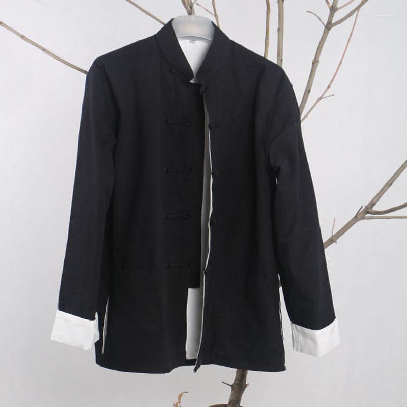 Men's Jackets Coat Cotton 4XL Men's Casual Reversible Autumn Winter Two Side Tops Men Long Sleeve Wu Shu Black Jacket
Men's Jackets Coat Cotton 4XL Men's Casual Reversible Autumn Winter Two Side Tops Men Long Sleeve Wu Shu Black Jacket