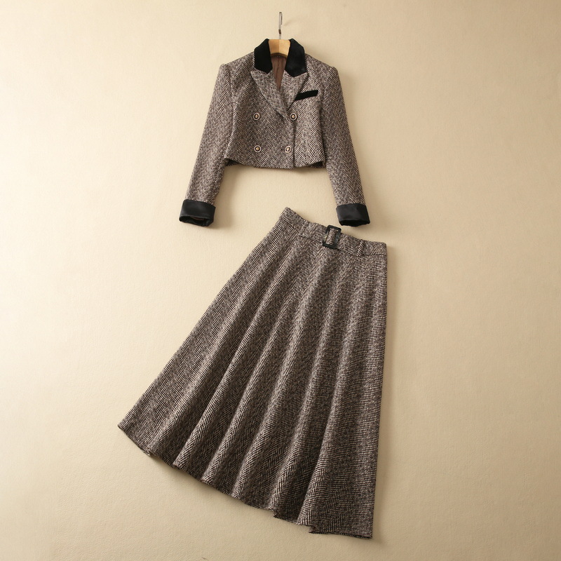 2022 Autumn Khaki Contrast Color Two Piece Dress Sets Long Sleeve Notched-Lapel Panelled Coat & Belted Mid-Calf Skirt Suits Set S2N03SK XXL, Multi
2022 Autumn Khaki Contrast Color Two Piece Dress Sets Long Sleeve Notched-Lapel Panelled Coat & Belted Mid-Calf Skirt Suits Set S2N03SK XXL, Multi