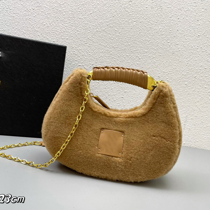 Luxury new cashmere designer shoulder bag Fashion zipper Hardware logo Chain bag Large capacity Versatile cross body casual lady handbag, Gold
Luxury new cashmere designer shoulder bag Fashion zipper Hardware logo Chain bag Large capacity Versatile cross body casual lady handbag, Gold