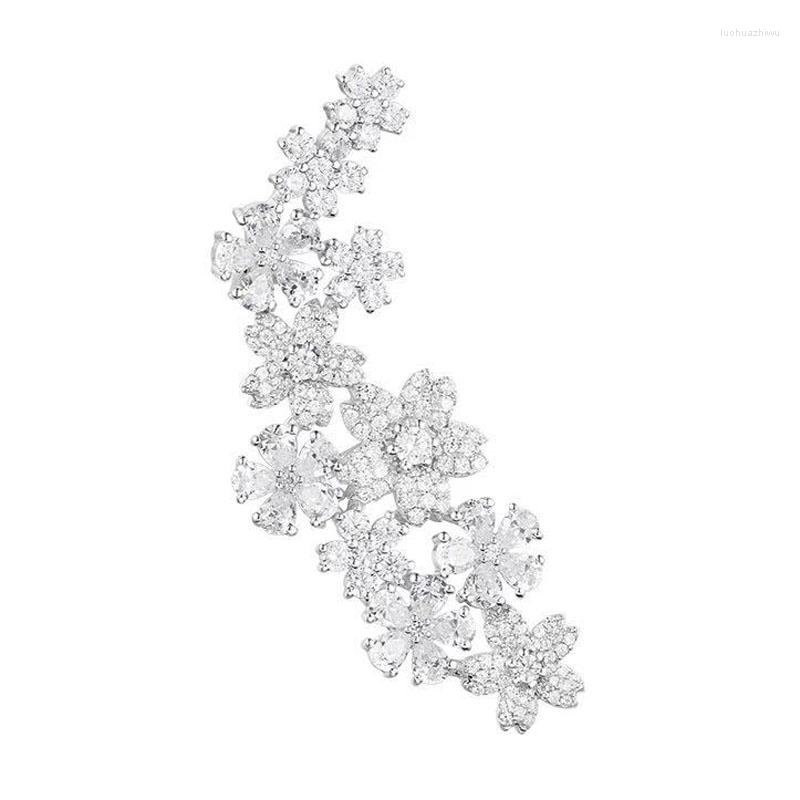 Backs Earrings Single Ear Flower 925 Sterling Silver Zircon Floral For Women Fashion Brand Design Fine Party Jewelry
Backs Earrings Single Ear Flower 925 Sterling Silver Zircon Floral For Women Fashion Brand Design Fine Party Jewelry