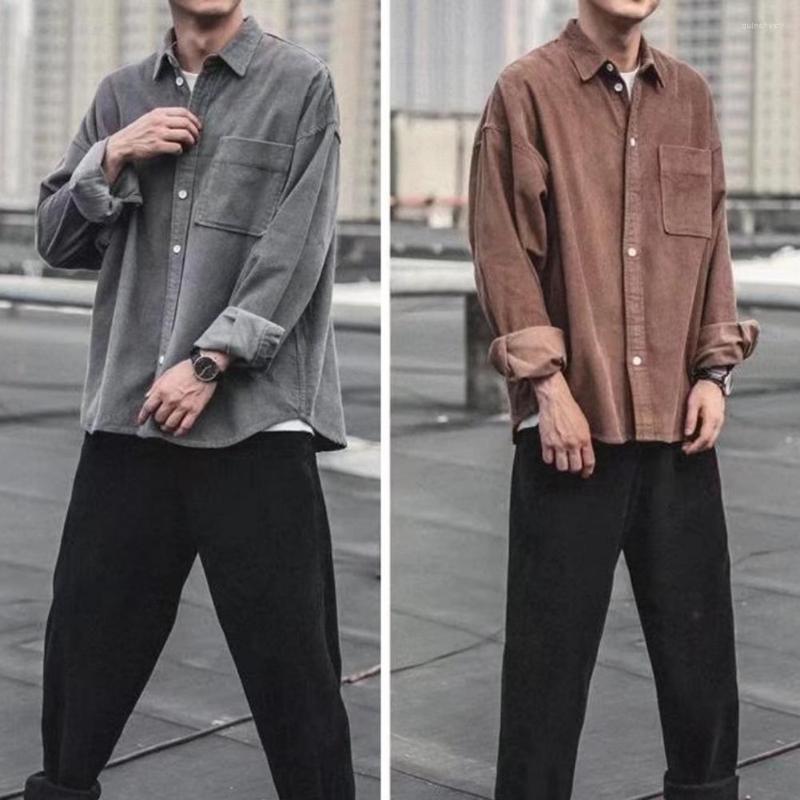 Men's Casual Shirts Chic Autumn Shirt Vintage Thermal Korean Style Buttons Turn-down Collar, Black
Men's Casual Shirts Chic Autumn Shirt Vintage Thermal Korean Style Buttons Turn-down Collar, Black