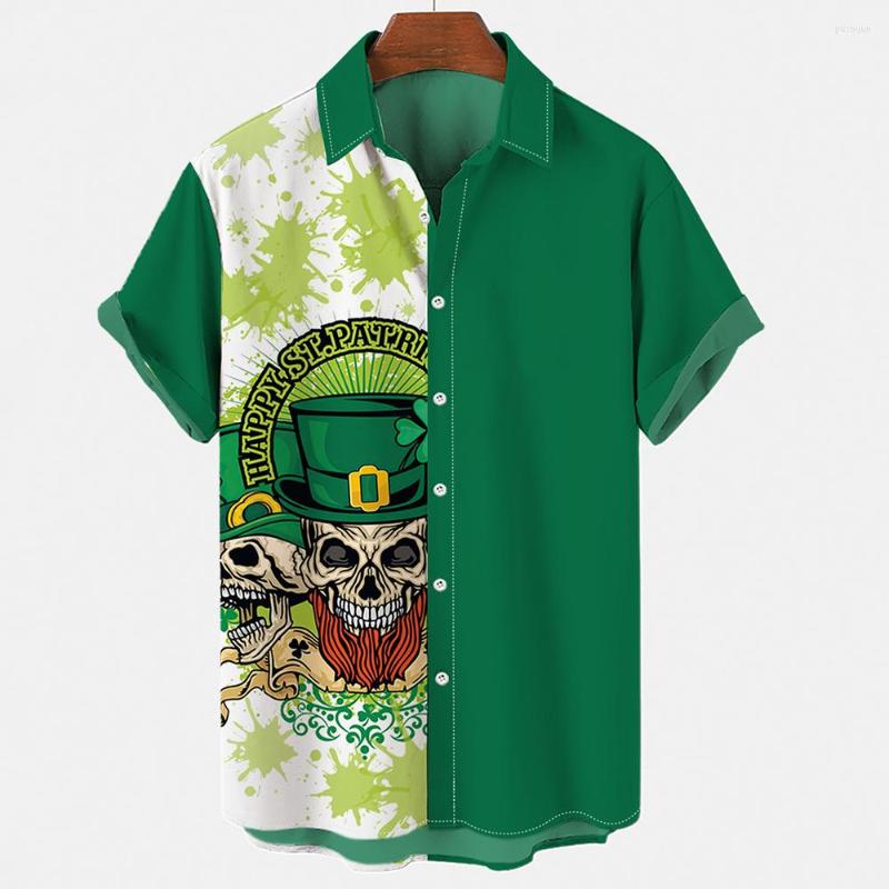 Men's Casual Shirts Summer Men's Short Sleeve Striped Skull Print Fashion Single Breasted Lapel Sportswear Unisex Oversized, Zl-4074
Men's Casual Shirts Summer Men's Short Sleeve Striped Skull Print Fashion Single Breasted Lapel Sportswear Unisex Oversized, Zl-4074