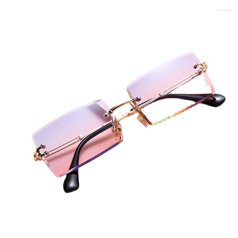 Sunglasses Frameless Trimming Square Gradient Color Ocean Fashion Ins Internet Influencer Street Snap Trendy
Sunglasses Frameless Trimming Square Gradient Color Ocean Fashion Ins Internet Influencer Street Snap Trendy