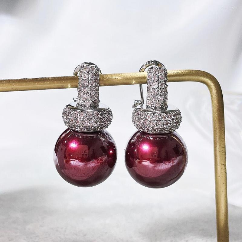 Dangle Earrings SENYU Fashion Ball Pearl Earring For Banquet Luxury Cubic Zirconia Wedding Jewelry Anniversary Cute Drop
Dangle Earrings SENYU Fashion Ball Pearl Earring For Banquet Luxury Cubic Zirconia Wedding Jewelry Anniversary Cute Drop