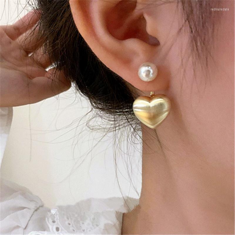 Dangle Earrings Front And Back Single Pearl Metallic Heart For Women 2022 Fashion Jewelry Pendientes Wholesale
Dangle Earrings Front And Back Single Pearl Metallic Heart For Women 2022 Fashion Jewelry Pendientes Wholesale