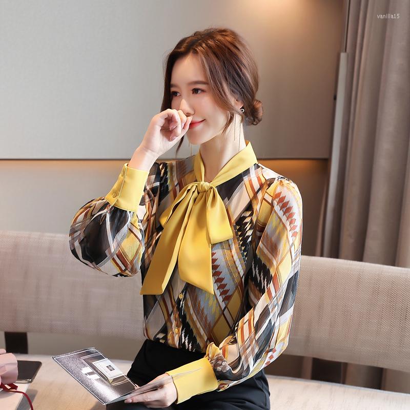 Women' Blouses Long-sleeved Yellow Printed Chiffon Shirt Women' Autumn 2022 Bow-knot Tops Fashion Casual Shirts Womens
Women' Blouses Long-sleeved Yellow Printed Chiffon Shirt Women' Autumn 2022 Bow-knot Tops Fashion Casual Shirts Womens