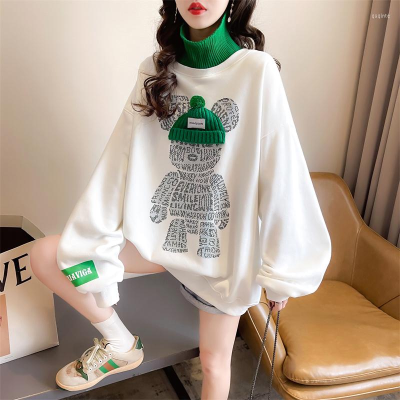 Women's Hoodies Ulzzang Hoodie Autumn Oversized Harajuku Turtleneck Sweatshirt Vintage Tops Teens High Street Ins Bear Letter Print Gothic, Black
Women's Hoodies Ulzzang Hoodie Autumn Oversized Harajuku Turtleneck Sweatshirt Vintage Tops Teens High Street Ins Bear Letter Print Gothic, Black
