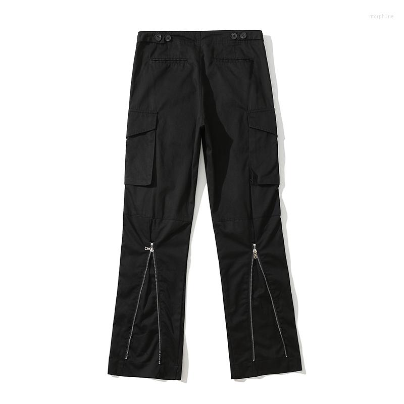

Men's Pants Joggers Men Loose Casual Wide Leg For Women Hip-hop Retro Black Cargo Flared Pant Harajuku Streetwear Adjustable