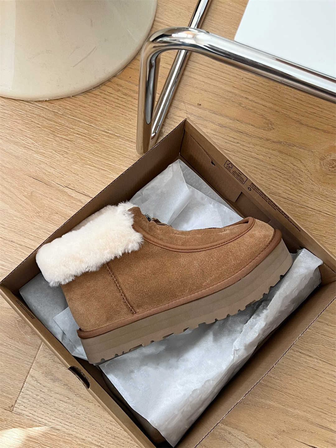 Designer Funkette Zip Mini Platform Boot Woman Winter Wggs Ankle Australia Snow Boots Thick Bottom Real Leather Warm Fluffy Booties With Fur, Real pic pls contact
Designer Funkette Zip Mini Platform Boot Woman Winter Wggs Ankle Australia Snow Boots Thick Bottom Real Leather Warm Fluffy Booties With Fur, Real pic pls contact