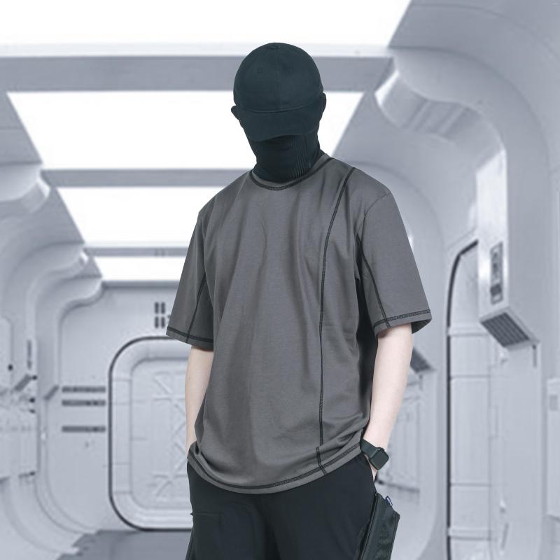 Men' T Shirts Men T-shirt Cotton Techwear Darkwear Streetwear Aesthetic Clothing, Gray
Men' T Shirts Men T-shirt Cotton Techwear Darkwear Streetwear Aesthetic Clothing, Gray