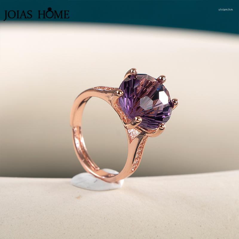 Cluster Rings Joiashome 925 Sterling Silver Open For Women Simple 14 14mm Purple Zircon Gemstone Anniversary Wedding Fine Finger Jewelry
Cluster Rings Joiashome 925 Sterling Silver Open For Women Simple 14 14mm Purple Zircon Gemstone Anniversary Wedding Fine Finger Jewelry