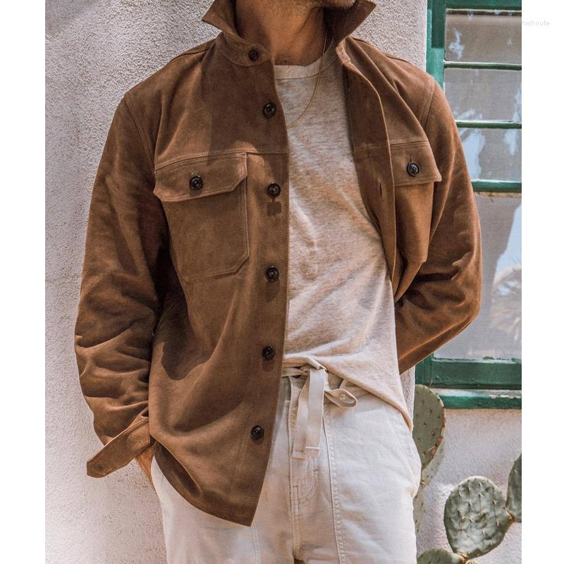 Men' Jackets Autumn Coat Men' Vintage Cardigan Single-Breasted Turn-down Collar Jacket Casual Long Sleeve Solid Color Baggy
Men' Jackets Autumn Coat Men' Vintage Cardigan Single-Breasted Turn-down Collar Jacket Casual Long Sleeve Solid Color Baggy