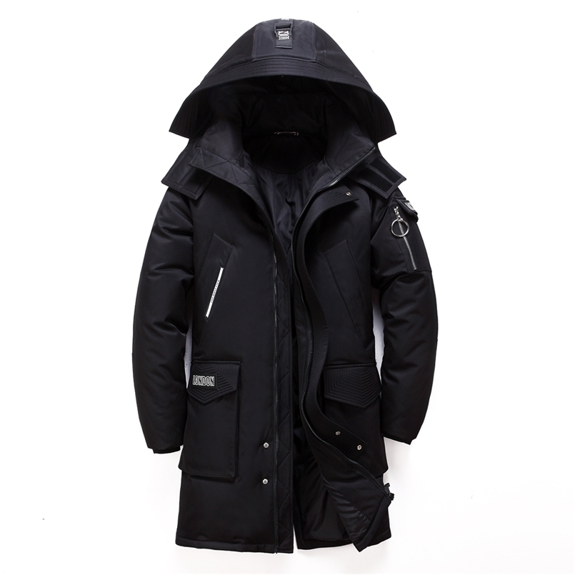 Men's Down Parkas Winter Long White Duck Jacket Fashion Hooded Thick Warm Coat Male Big Red Blue Black Brand Clothes 221108
Men's Down Parkas Winter Long White Duck Jacket Fashion Hooded Thick Warm Coat Male Big Red Blue Black Brand Clothes 221108