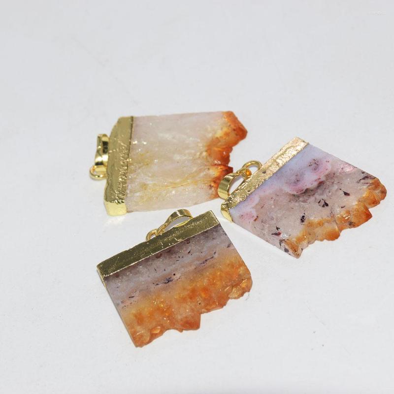 Pendant Necklaces Fashion Jewelry Natural Slice Raw Citrines Druzy Stone Gold Point 2022 Yellow Crystal Quart Women Accessories
Pendant Necklaces Fashion Jewelry Natural Slice Raw Citrines Druzy Stone Gold Point 2022 Yellow Crystal Quart Women Accessories