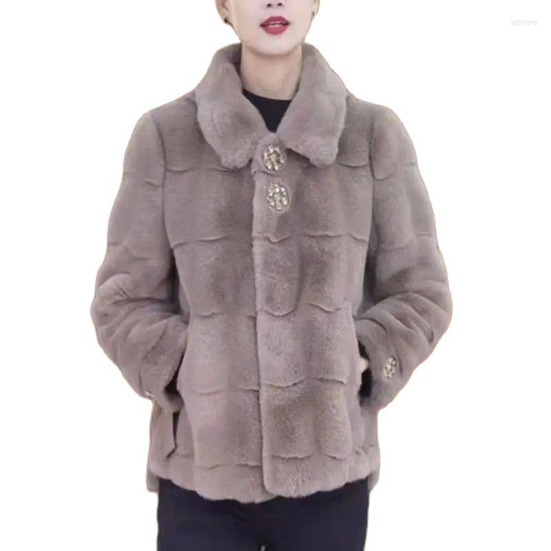 Women's Fur High Quality Women's Temperament Imitate Mink Fleece Danish Imitation Jacket Winter Warm Coat Short Outwear Female, Brown
Women's Fur High Quality Women's Temperament Imitate Mink Fleece Danish Imitation Jacket Winter Warm Coat Short Outwear Female, Brown