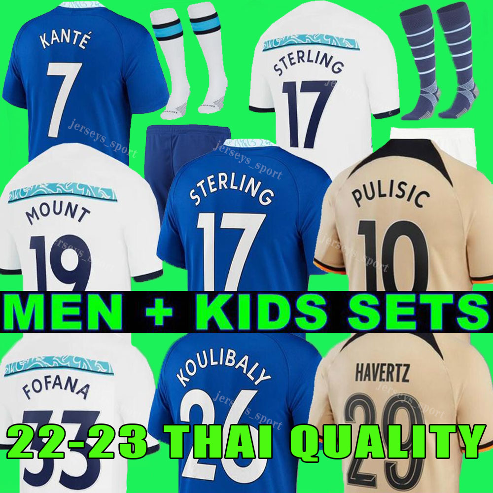 22 23 CFC Soccer Jersey PULISIC MOUNT HAVERTZ STERLING JAMES 2022 2023 football shirt men kids set kits KOULIBALY KANTE uniform FOFANA Mendy T. SILVA WOMAN CUCURELLA, 22 23 third aldult epl
22 23 CFC Soccer Jersey PULISIC MOUNT HAVERTZ STERLING JAMES 2022 2023 football shirt men kids set kits KOULIBALY KANTE uniform FOFANA Mendy T. SILVA WOMAN CUCURELLA, 22 23 third aldult epl
