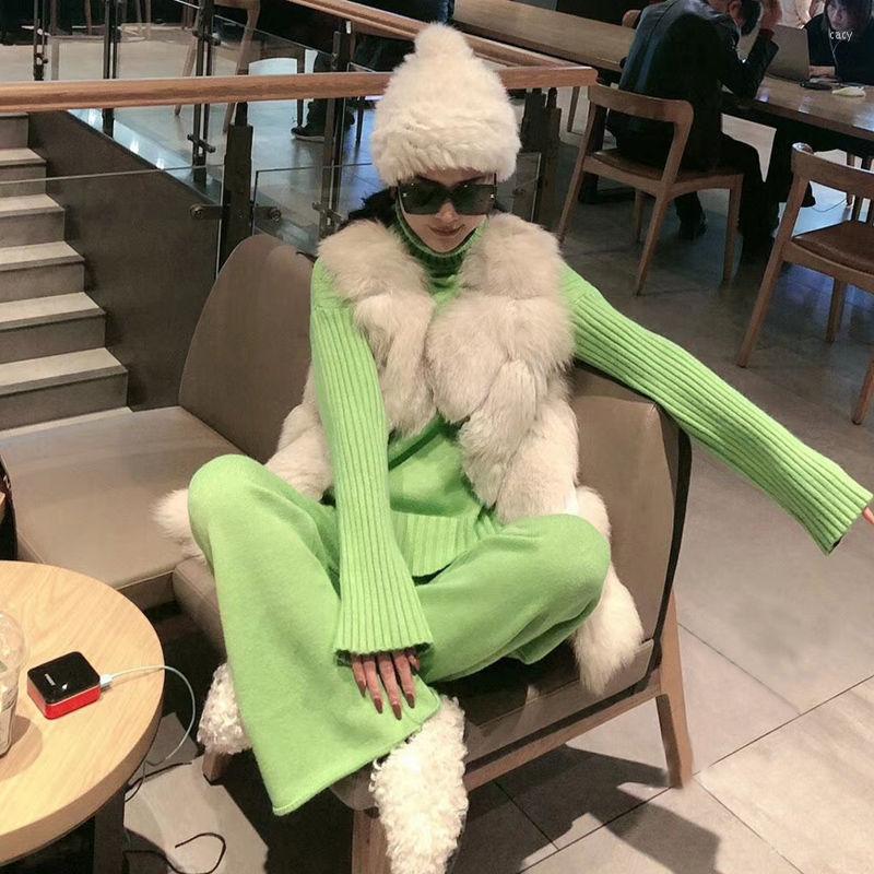 Women' Two Piece Pants 2022 Autumn Winter Women Solid Set Lady Turtleneck Knitted Pullover Casual Wide Leg Suit Female Fashion 2 Q164, Mibai
Women' Two Piece Pants 2022 Autumn Winter Women Solid Set Lady Turtleneck Knitted Pullover Casual Wide Leg Suit Female Fashion 2 Q164, Mibai