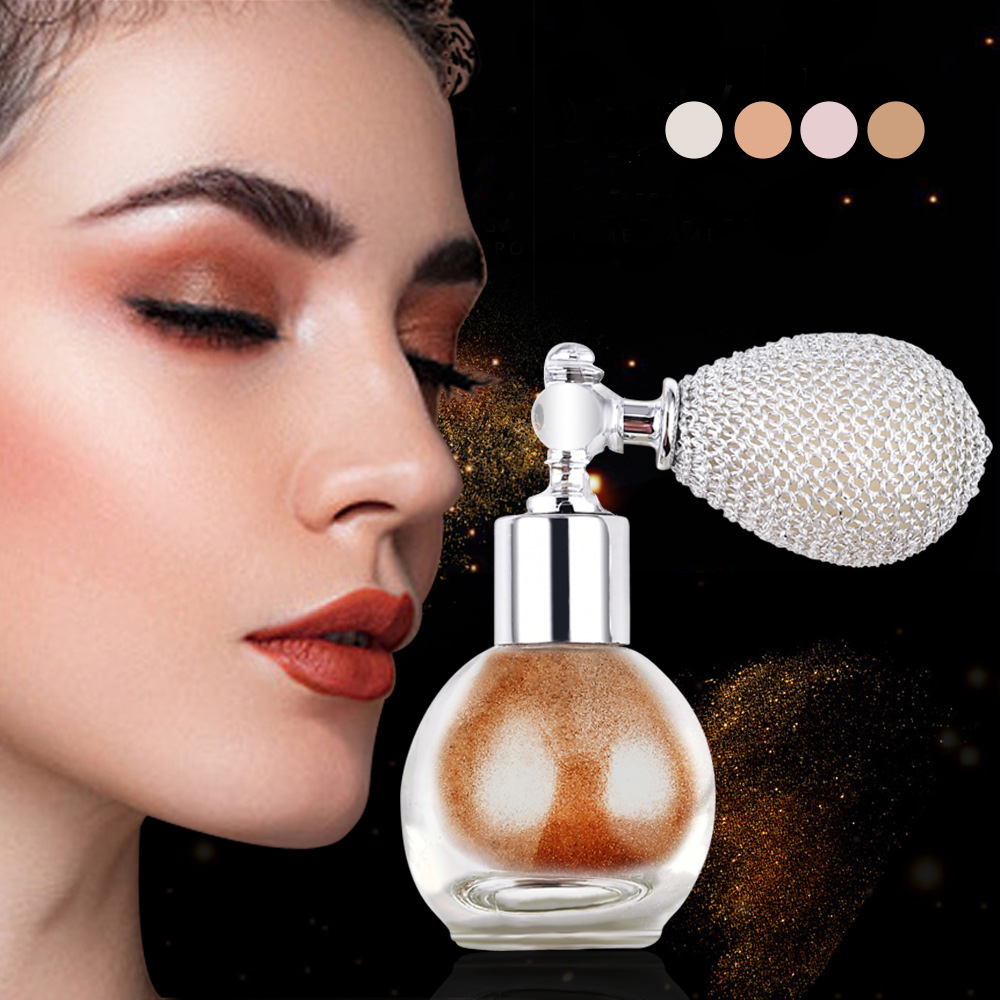 Shimmer Colored Highlighters Loose Powder Spray Brighten Face Makeup Creamy Texture Sprayer Cosmetic Bronzers Highlighters, 03 nude pink
Shimmer Colored Highlighters Loose Powder Spray Brighten Face Makeup Creamy Texture Sprayer Cosmetic Bronzers Highlighters, 03 nude pink