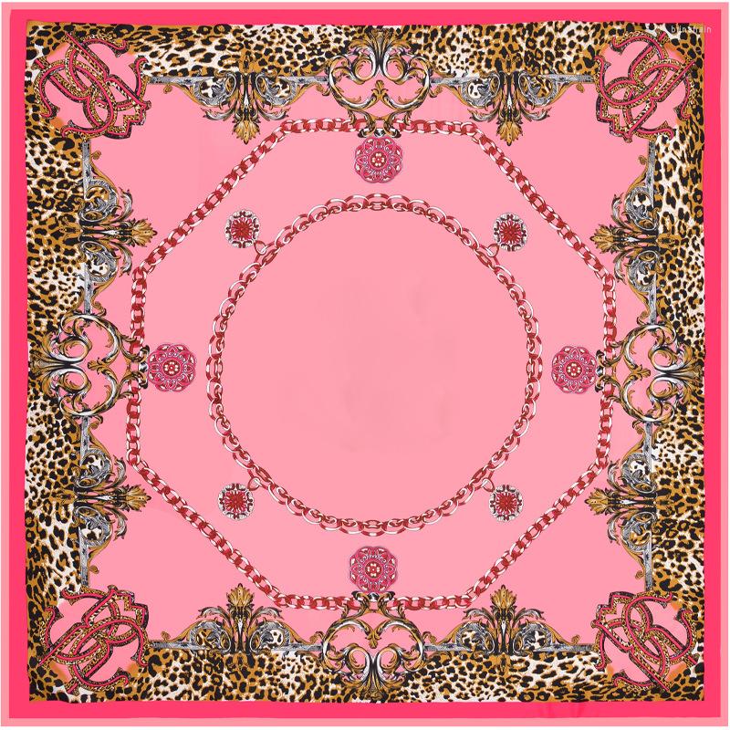 Scarves POBING Scarf Woman Leopard Chain Print NecKerchief Silk Foulard Large Shawls Stoles Square Head Wraps 130CM
Scarves POBING Scarf Woman Leopard Chain Print NecKerchief Silk Foulard Large Shawls Stoles Square Head Wraps 130CM