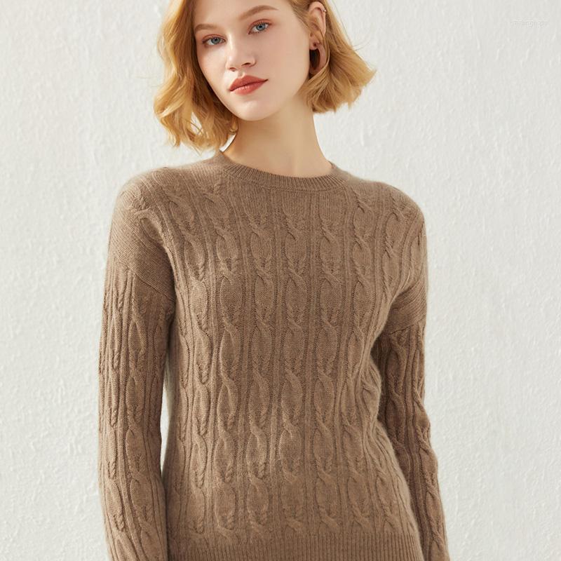 Women' Sweaters 2022 Autumn Winter Pure Cashmere Sweater Twist Women' Thick Plus Size Top Wool Round Neck Knit Pullover Warm Base, Khaki
Women' Sweaters 2022 Autumn Winter Pure Cashmere Sweater Twist Women' Thick Plus Size Top Wool Round Neck Knit Pullover Warm Base, Khaki