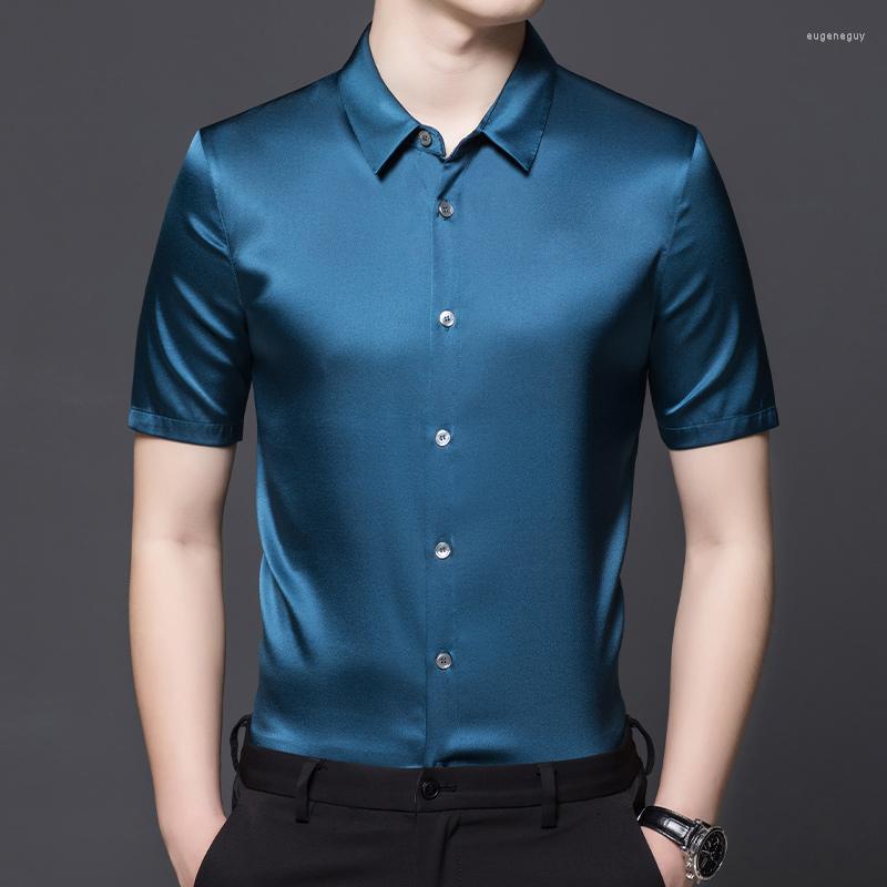 Men's Casual Shirts Classic Big Size Real Silk Work Mens Blue Black White Wedding Social Office Dress Satin Fashion Man Clothes Claret
Men's Casual Shirts Classic Big Size Real Silk Work Mens Blue Black White Wedding Social Office Dress Satin Fashion Man Clothes Claret