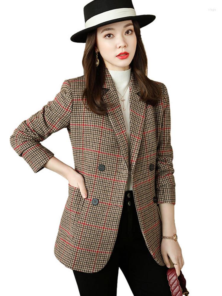 Women' Suits High-quality Female Red Blue Plaid Loose Blazers Casual Women' Coats Fashion Jacket Office Lady
Women' Suits High-quality Female Red Blue Plaid Loose Blazers Casual Women' Coats Fashion Jacket Office Lady