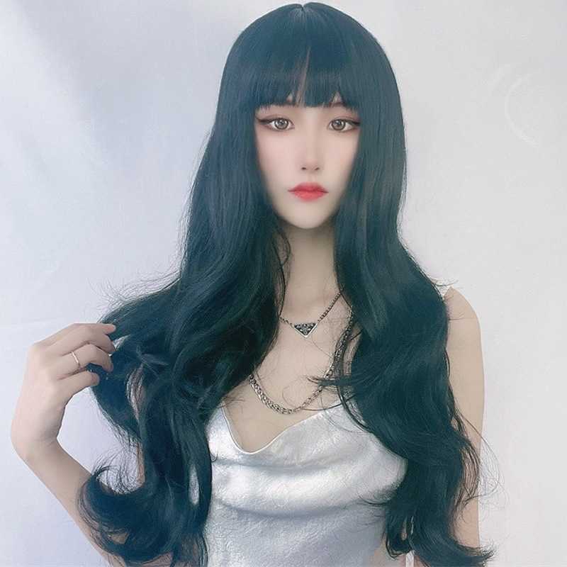 Hair Lace Wigs Japan and South Korea Air Bangs Big Wav Long Curly Hair Grandma Gray Two-dimensional Animation Wig, Black
Hair Lace Wigs Japan and South Korea Air Bangs Big Wav Long Curly Hair Grandma Gray Two-dimensional Animation Wig, Black