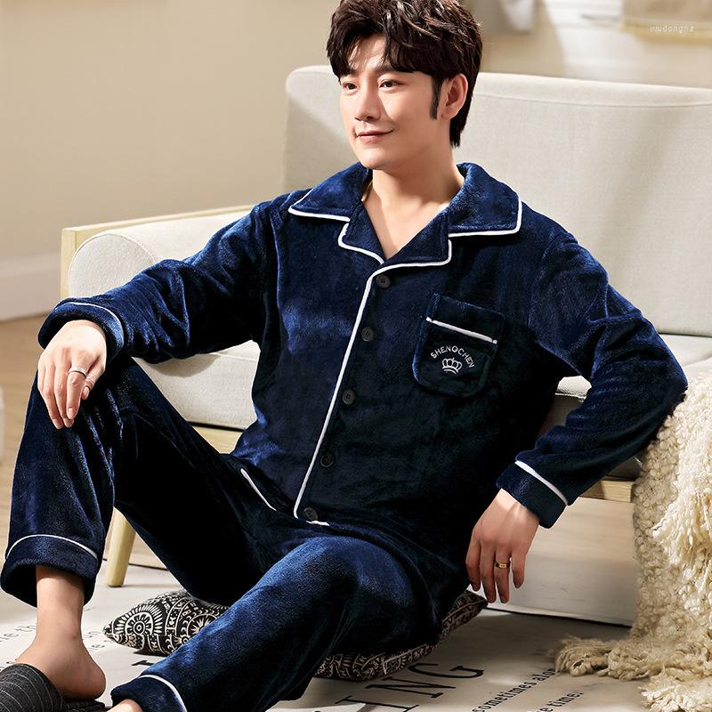 Men's Sleepwear Winter Pyjama Can Wear Pajamas Outside Coral Velvet Thickened Flannel Home Clothes Mens Lounge Cozy Set Regular Button, Chest logo ck218
Men's Sleepwear Winter Pyjama Can Wear Pajamas Outside Coral Velvet Thickened Flannel Home Clothes Mens Lounge Cozy Set Regular Button, Chest logo ck218