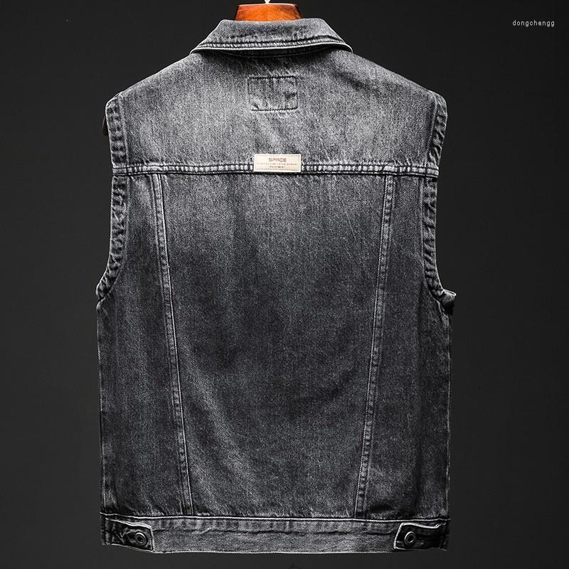 Men's Vests Vintage Biker Denim Mens Spring Autumn Slim Zippers Turn-Down Collar Streetwear Sleeveless Cargo Vest Outerwear, Black
Men's Vests Vintage Biker Denim Mens Spring Autumn Slim Zippers Turn-Down Collar Streetwear Sleeveless Cargo Vest Outerwear, Black