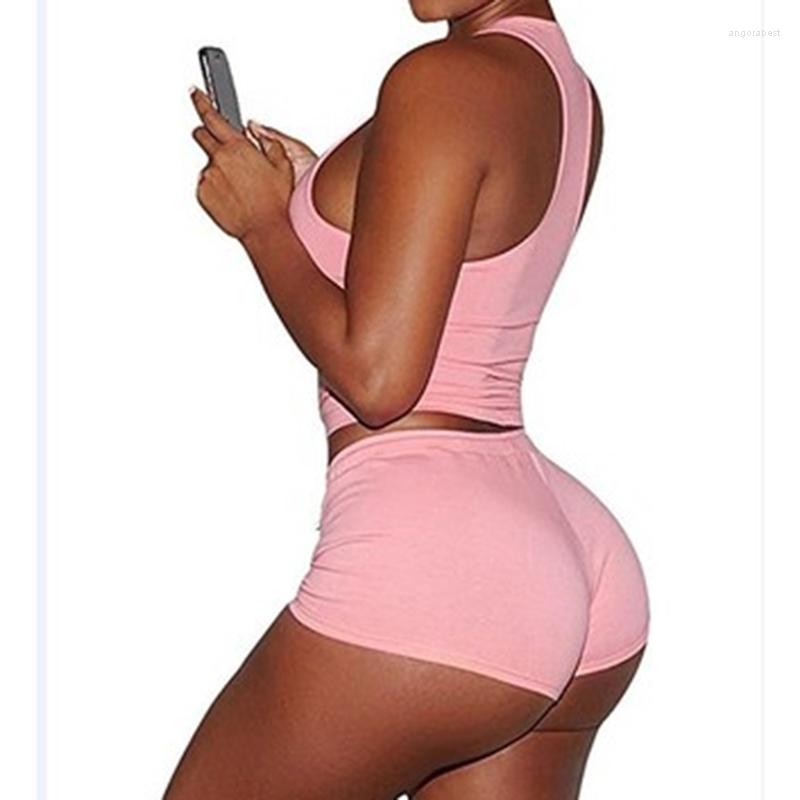 Women' Tracksuits Summer Women Sets Tanks Sleeveless Casual O Neck Tank Tops Shorts Drawstring Fashion Pink Solid Color 2022
Women' Tracksuits Summer Women Sets Tanks Sleeveless Casual O Neck Tank Tops Shorts Drawstring Fashion Pink Solid Color 2022