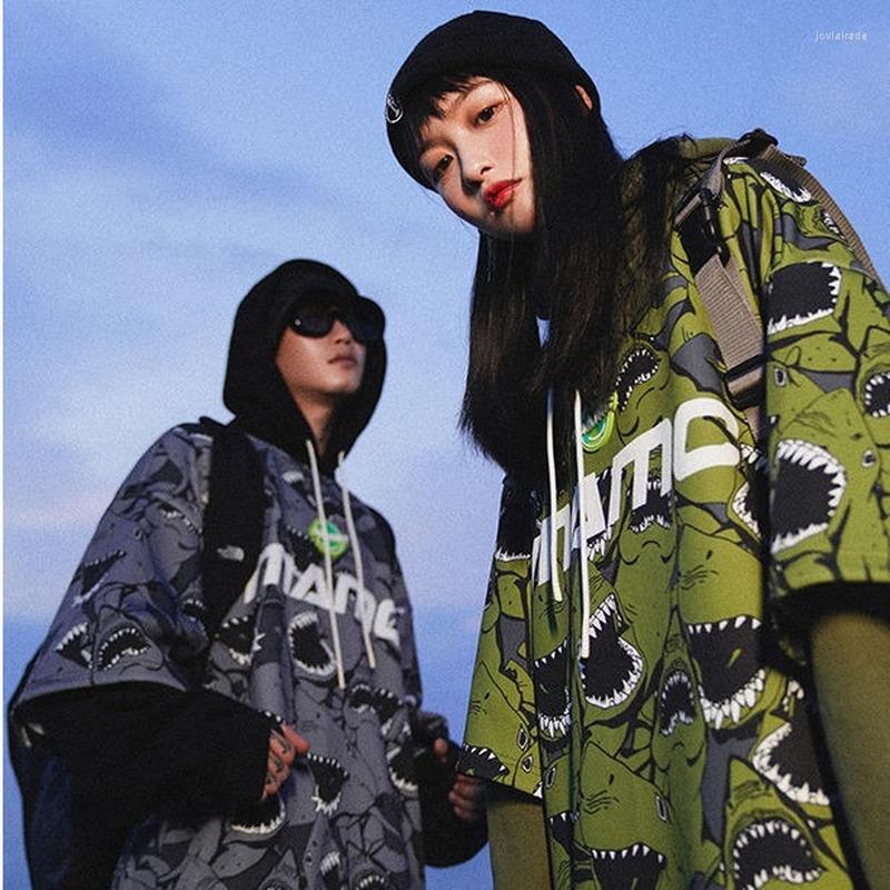 Women' Hoodies Ladies Pullover Loose Full Print Megalodon Thin Section Long Sleeve Fake Two-piece Couple Jacket For Men And Women, Gray plus velvet
Women' Hoodies Ladies Pullover Loose Full Print Megalodon Thin Section Long Sleeve Fake Two-piece Couple Jacket For Men And Women, Gray plus velvet
