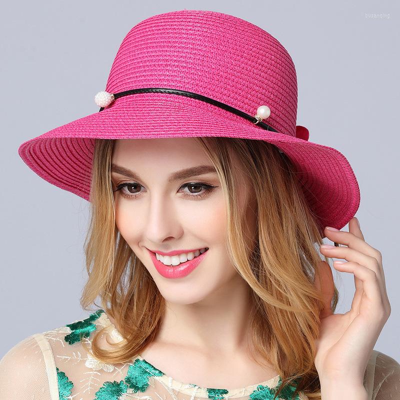 Wide Brim Hats Pearl Flower Straw Hat Fashionable Beach Basin Sun Cap Girls Leisure Sunshade Sunscreen B-8531, White
Wide Brim Hats Pearl Flower Straw Hat Fashionable Beach Basin Sun Cap Girls Leisure Sunshade Sunscreen B-8531, White