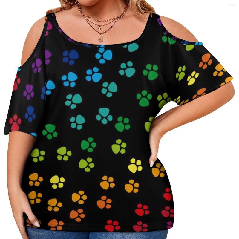 Shirt Dog Pow Print T Rainbow Puppy Vintage S Short Sleeves Street Style Tees Woman Summer Pattern Tops Plus Size 3XL 4XL, Style-17
Shirt Dog Pow Print T Rainbow Puppy Vintage S Short Sleeves Street Style Tees Woman Summer Pattern Tops Plus Size 3XL 4XL, Style-17