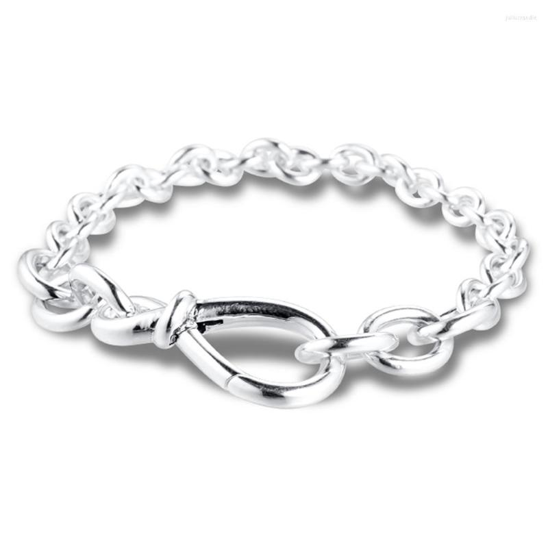 Link Bracelets Genuine 925 Sterling Silver Jewellery Chunky Infinity Knot Chain Charm For Women Fashion Jewelry 2022
Link Bracelets Genuine 925 Sterling Silver Jewellery Chunky Infinity Knot Chain Charm For Women Fashion Jewelry 2022