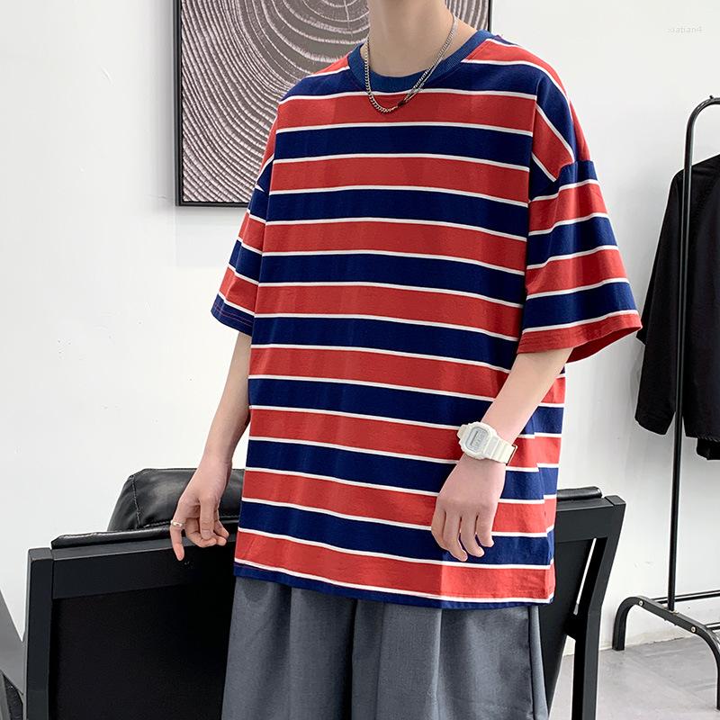 Men' T Shirts Summer Men' T-shirt Striped Loose Short-sleeved Casual Half-sleeve Thin Top -3XL, Blue
Men' T Shirts Summer Men' T-shirt Striped Loose Short-sleeved Casual Half-sleeve Thin Top -3XL, Blue