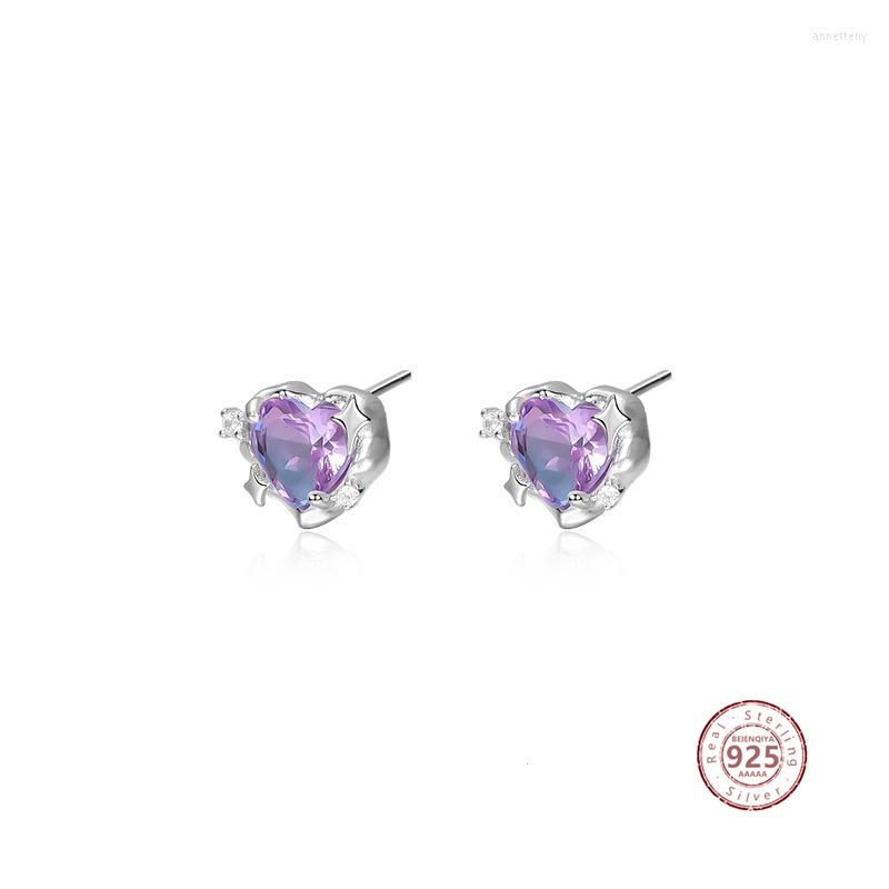 Stud Earrings 925 Sterling Silver Korean Gradient Crystal Heart For Women Fashion Light Luxury Exquisite Zircon Party Jewelry
Stud Earrings 925 Sterling Silver Korean Gradient Crystal Heart For Women Fashion Light Luxury Exquisite Zircon Party Jewelry