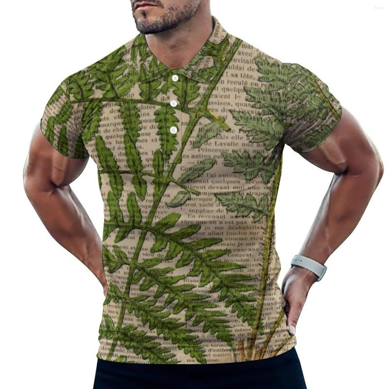 Men' Polos Vintage Spaper Polo Shirts Male Fern Leaves Print Casual Shirt Summer Streetwear Collar T-Shirts Short Sleeve Oversized Tops, Style-13
Men' Polos Vintage Spaper Polo Shirts Male Fern Leaves Print Casual Shirt Summer Streetwear Collar T-Shirts Short Sleeve Oversized Tops, Style-13