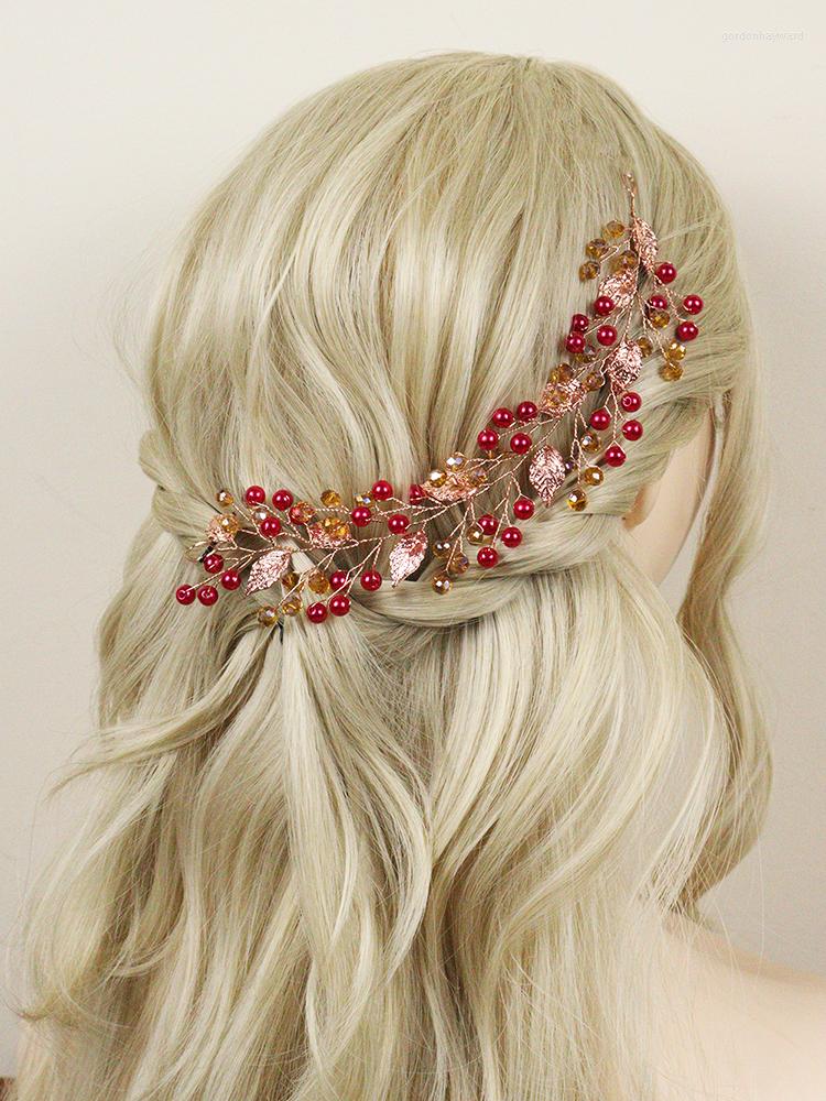 Headpieces Red Pearl Crystal Headbands Ethnic Women Bridesmaid Hair Accessories Gift Guest Wedding Headdress Bridal Vine
Headpieces Red Pearl Crystal Headbands Ethnic Women Bridesmaid Hair Accessories Gift Guest Wedding Headdress Bridal Vine