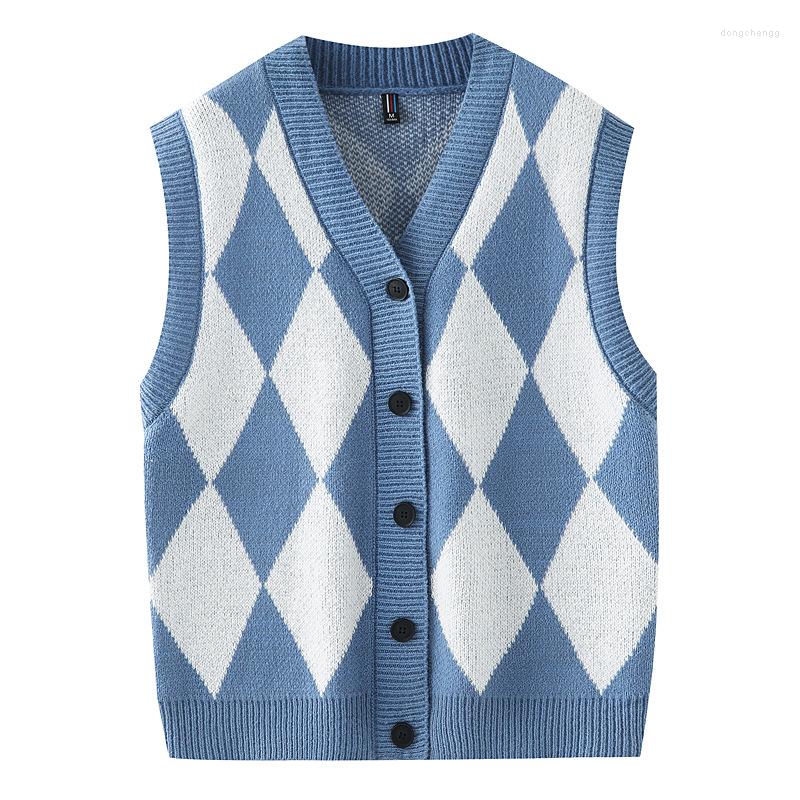 Men's Vests 2022 Men's Autumn And Winter Sweater Vest Teenagers Rhombus Plaid Jacquard V-neck Pullover All-Matching, Khaki
Men's Vests 2022 Men's Autumn And Winter Sweater Vest Teenagers Rhombus Plaid Jacquard V-neck Pullover All-Matching, Khaki