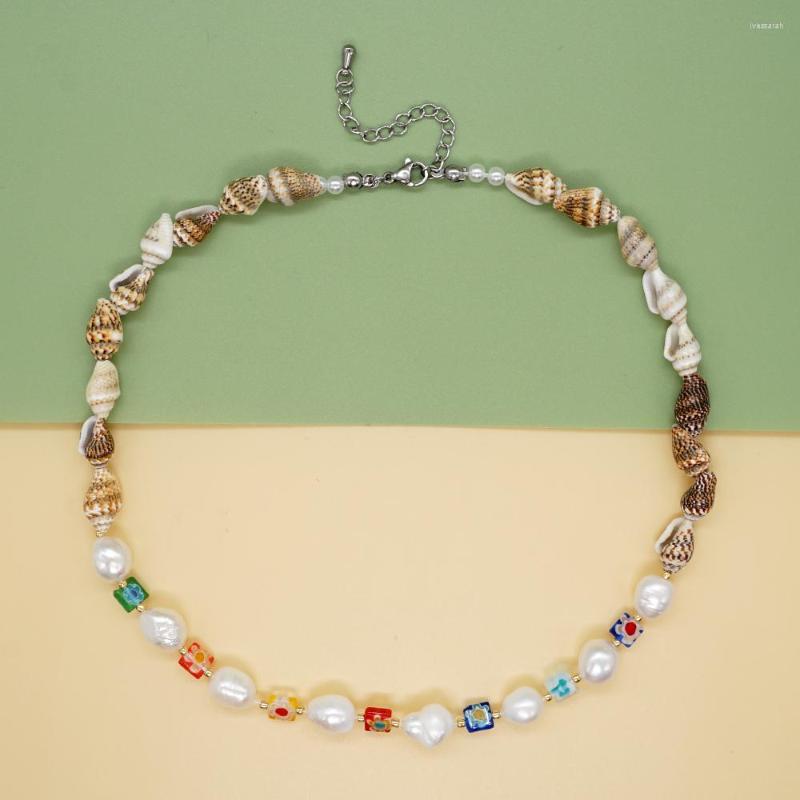Choker Go2BoHo Natural Conch Shell Necklace Summer Beach Real Pearl Multicolor Glazed Glass Beaded For Women Holiday Jewelry
Choker Go2BoHo Natural Conch Shell Necklace Summer Beach Real Pearl Multicolor Glazed Glass Beaded For Women Holiday Jewelry