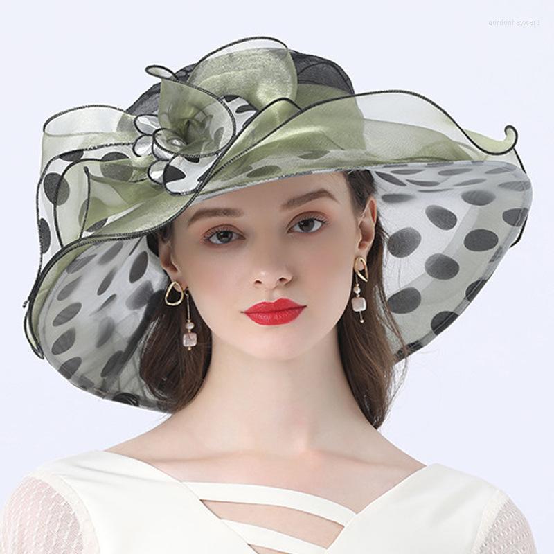 Headpieces Dot Organza Mesh Wedding Hats For Women Elegant Evening Flower Sun Chapeau De Mariage Accessories YSAN1820 
Headpieces Dot Organza Mesh Wedding Hats For Women Elegant Evening Flower Sun Chapeau De Mariage Accessories YSAN1820