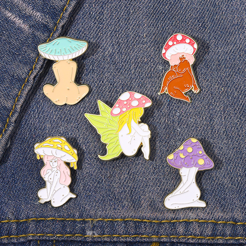 Angerl wings mushroom girl pin Custom Animal Enamel Pins Cute Mushroom Collection Funny Play And Sing Singer Brooches Lapel Cartoon Jewelry Gift For Kid Friend, Color #1
Angerl wings mushroom girl pin Custom Animal Enamel Pins Cute Mushroom Collection Funny Play And Sing Singer Brooches Lapel Cartoon Jewelry Gift For Kid Friend, Color #1