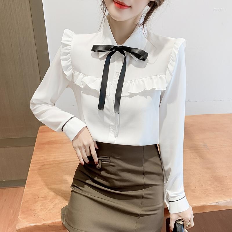 Women' Blouses Chikichi Korean Fashion Design 2022 Autumn Ruffled Stitching Bow Tie With Chiffon Shirt Women Long Sleeve Blouse, Blue
Women' Blouses Chikichi Korean Fashion Design 2022 Autumn Ruffled Stitching Bow Tie With Chiffon Shirt Women Long Sleeve Blouse, Blue