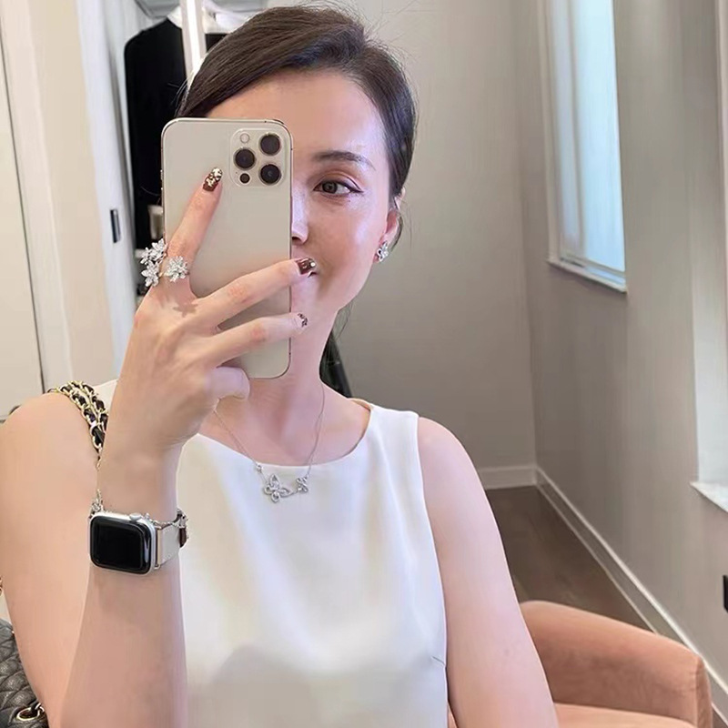 Sparkling Luxury Jewelry Wedding Rings Elegant Ins Top Sell 925 Sterling Silver Pave White Sapphire CZ designer Diamond Gemstones Party Women Open Rin